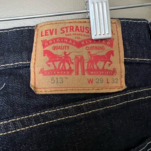 Levi Strauss Mens Dark Jeans Size 29/32 - Picture 3 of 3